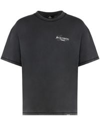 Represent - Crew Neck T-Shirt With Vintage Effect Cotton T-Shirts - Lyst