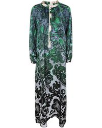Pierre Louis Mascia - Printed Silk Twill Dress - Lyst