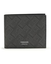 Ferragamo - Monogram Wallet Calf Leather Bos Taurus - Lyst