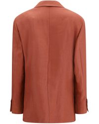 Brunello Cucinelli - Single-Breasted Linen Blazer - Lyst