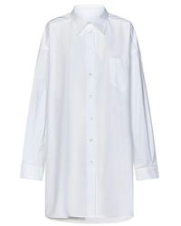 Maison Margiela - Long Shirt With Front Button Closure - Lyst
