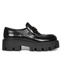 Prada - Loafers Brushed Calf Leather - Lyst