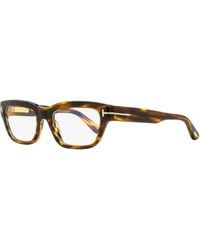 Tom Ford - Block Rectangular Eyeglasses Tf6045-B 055 52Mm Ft6045 Plastic (Acetate) - Lyst