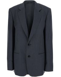 Gucci - Jacket Single-Breasted Pinstripe Wool Blazers - Lyst