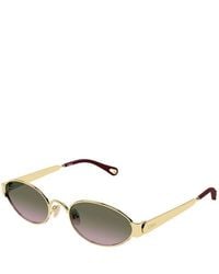 Chloé - Chloe Sunglasses Metal Eyewear - Lyst