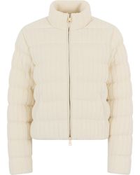 Moncler - Down Jacket Wool And Cashmere Virgin Puffer - Lyst