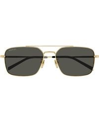 Gucci - Gg1957Sa Linea Institutional Logo Metallo Sunglasses - Lyst