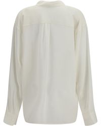TOTEME - Shirt Layered Collar Viscose - Lyst