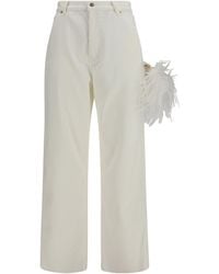 DARKPARK - Lisa Feather Chain Corduroy Pants Cotton - Lyst