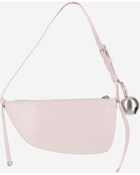 Burberry - Mini Shield Leather Shoulder Bag Calfskin - Lyst
