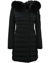 Peuterey - Down Jacket With Fur Seriola Ml 04 Fur - Lyst