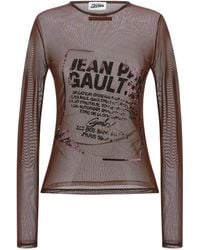 Jean Paul Gaultier - The Burgundy Embroidered Top - Lyst