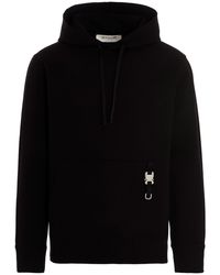 1017 ALYX 9SM - Buckle Detail Hoodie Sweatshirt Black - Lyst