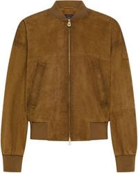 Peuterey - Bomber Ruti Suede Sh Marroni - Lyst