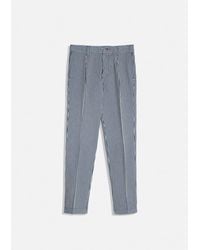 Doppiaa - Aantioco Striped Cotton Chino Trousers - Lyst