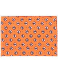 Alberto Biani - Floral Pattern Silk Foulard Scarf - Lyst