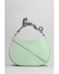 Lanvin - Hand Bag In Green Leather - Lyst