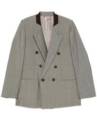 Victoria Beckham - Double-Breasted Wool-Mohair Jacket - Lyst