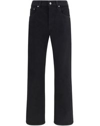 Golden Goose - Black Cotton Slim Fit Jeans - Lyst