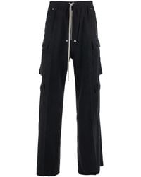 Rick Owens - 'Cargo Belas' Cargo Pants With Drawstring Waist And Cargo Pockets - Lyst