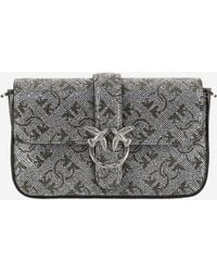 Pinko - Love One Slouchy Baby Shoulder Bag - Lyst