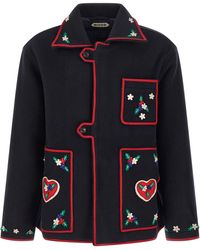 Bode - Carroll Jacket Wool Down Jacket, Parka, Casual - Lyst