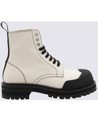 Marni - Leather Dada Army Combat Boots - Lyst