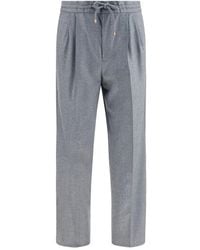 Brunello Cucinelli - Wool Oves Aries Casual Pants - Lyst