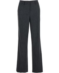 Le Plain - Pants With Belt Loops And All-Over Striped Motif - Lyst