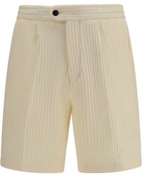 Germano - Textured Shorts Cotton; Polyester Bermuda - Lyst