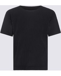 トップス Homme Plisse OVERFLOW size2 Black Homme Plissé Issey Miyake Overflow T-Shirt in Brown for Men