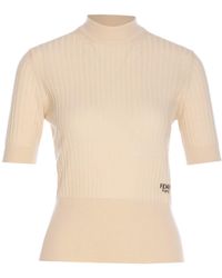 Fendi - Roma Short Sleeves Sweater - Lyst