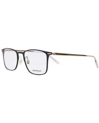 Montblanc - Eyeglasses Rectangle Full Rim, - Frame And Clear Demo Lens Mb0193O002 Sunglasses - Lyst