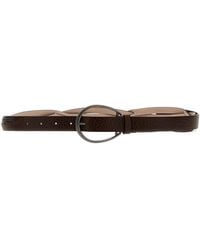 Brunello Cucinelli - Dark Leather Belt - Lyst