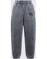 Alexander Wang - Grey Cotton Pants - Lyst