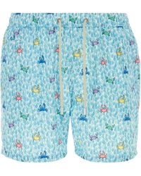 Mc2 Saint Barth - Swimsuit With Colorful Crab And Droplet Print - Lyst