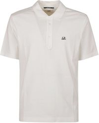C.P. Company - Logo Cotton Polo Shirt - Lyst