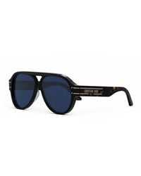 Dior - Sunglasses Aviator Full Rim, Dark Frame And Lens Signaturea1U20B0 - Lyst