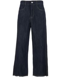 Tela - Jeans With Contrast Stitching Denim - Lyst