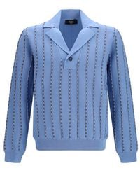 Fendi - Blue Cotton Sweatshirt - Lyst