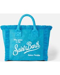 Mc2 Saint Barth - Colette Bluette Terry Handbag With Embossed Daisy Pattern - Lyst