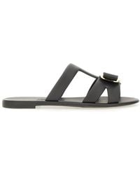 Ferragamo - Slide Sandals New Vara Upper: Pvc - Lyst
