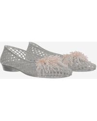 HEAVENLY JELLY - Transparent Ballerina Flats With Decoration Polyvinyl Chloride - Lyst