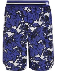 Burberry - Elastic Stripe Waist Patterned Shorts - Lyst