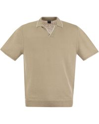 Fedeli - Polo Shirt With Open Collar - Lyst