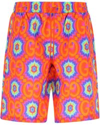 Gucci - Printed Nylon Swimming Shorts - Lyst