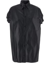 Balenciaga - Shirt Lamb Leather Blouses - Lyst