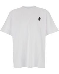 JW Anderson - Jw Anderson T-Shirt With Logo On The Front - Lyst