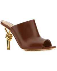 Bottega Veneta - Nappa Leather Knot Mules Sandali - Lyst