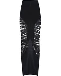 Rick Owens - Pillar Virgin Wool Maxi Skirt - Lyst